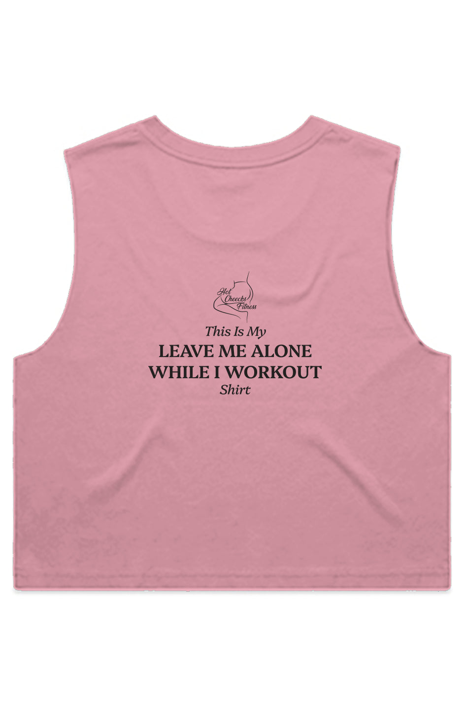 WO'S Leave Me CROP TANK Bubblegum